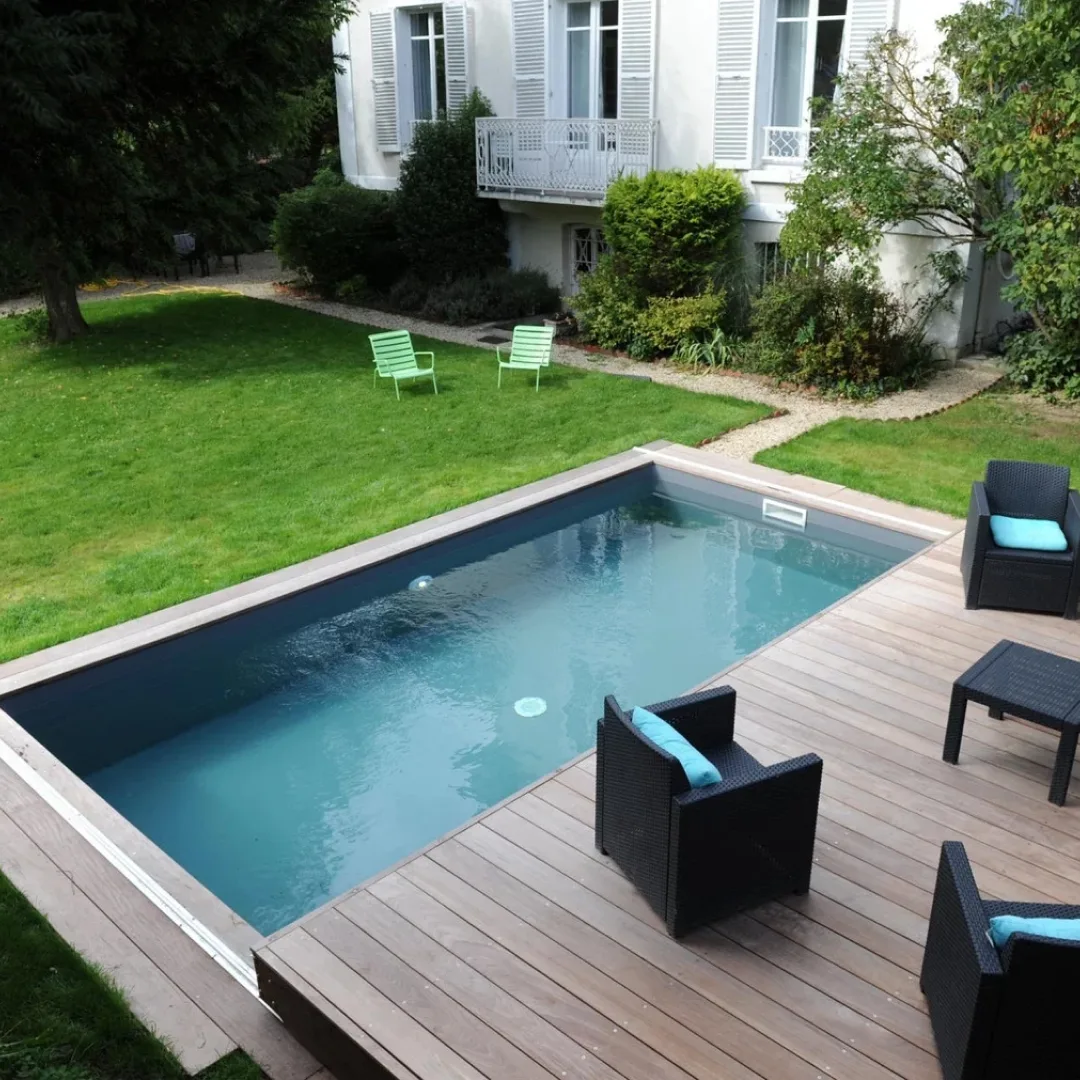 Раздвижная терраса для бассейна в Волгограде